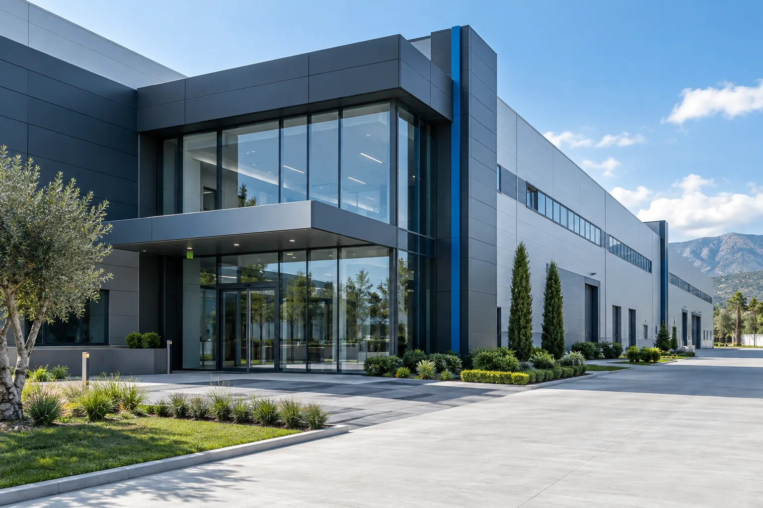 CoolTech Makina için modern endüstriyel üretim tesisi
